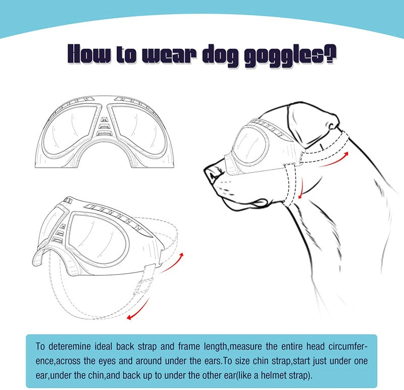Pet Dog Goggles Sunglasses UV Protection Windproof