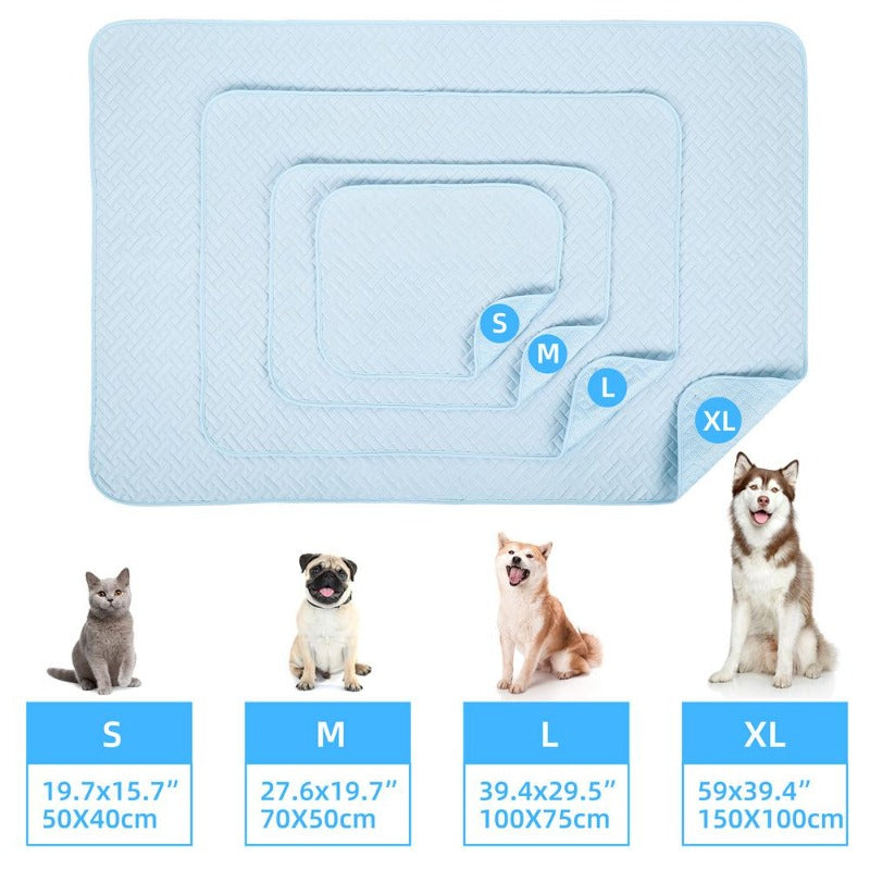 Dog Cooling Pad Puppy Hot Weather Cooler Mat Pet Supplies