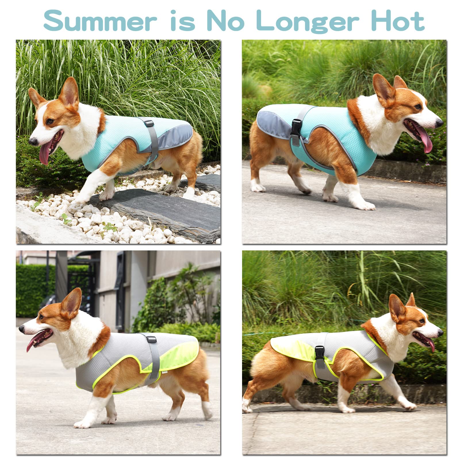 Breathable Dog Cooling Vest with Adjustable Straps Lightweight Dog Cooler Jacket