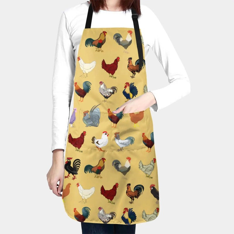 Dog Grooming Apron with 2 Pockets Women Men Adjustable Waterproof Bib Aprons