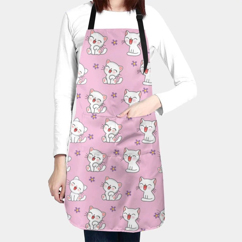 Dog Grooming Apron with 2 Pockets Women Men Adjustable Waterproof Bib Aprons