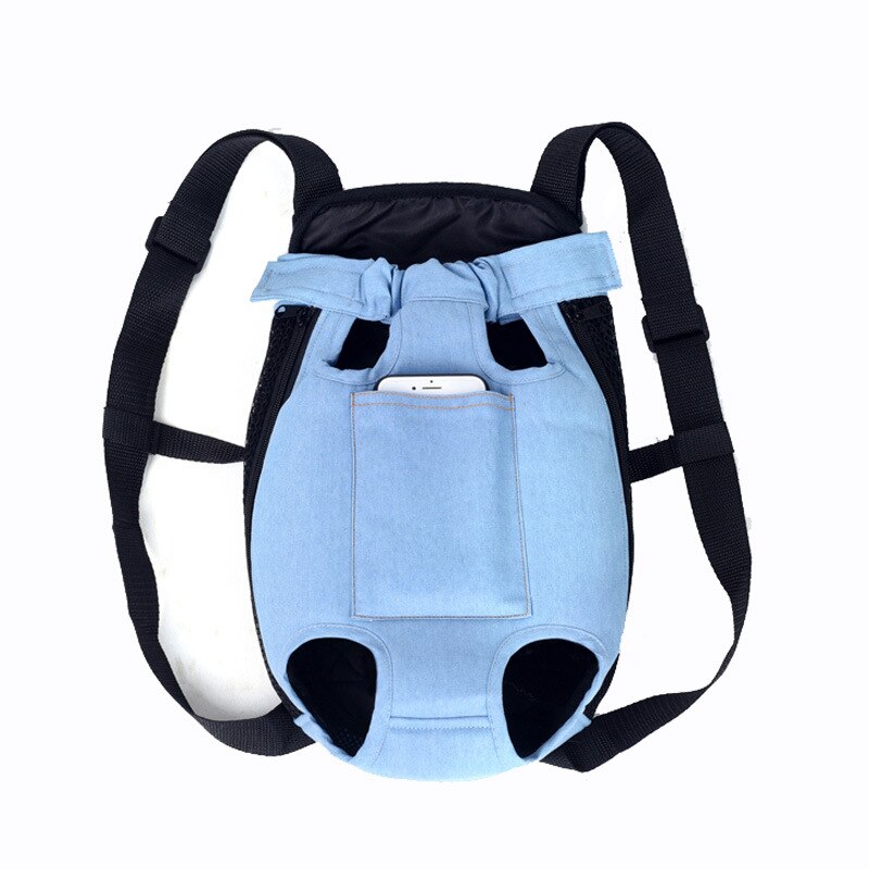 Denim Pet Dog Backpack Outdoor Travel Cat Dog Carrier Bag For Small Dogs