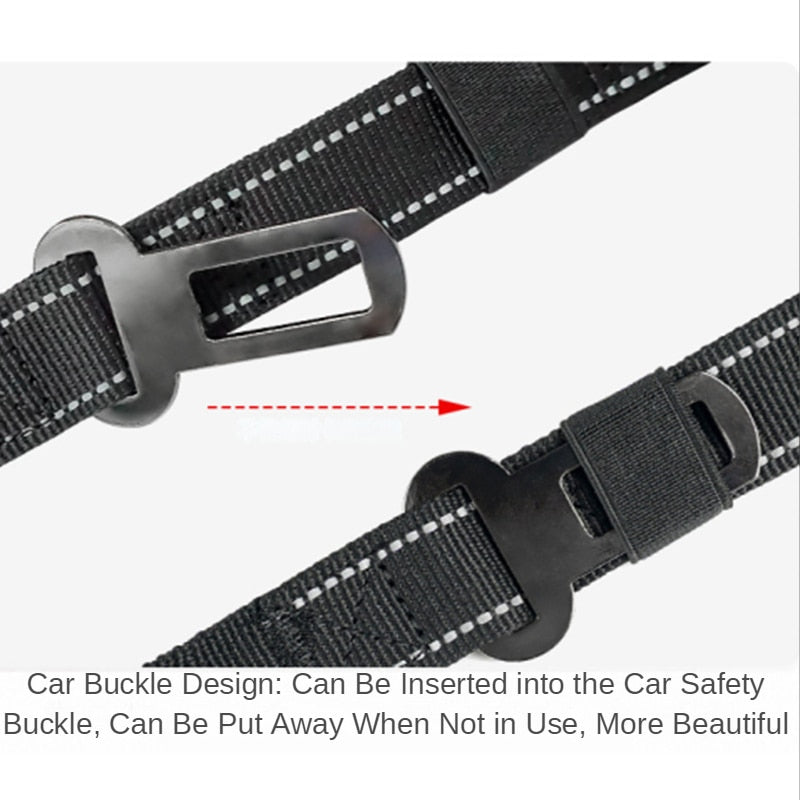 Dog Leash Rope Nylon Reflective Explosion-Proof Durable Leash For Large Dog