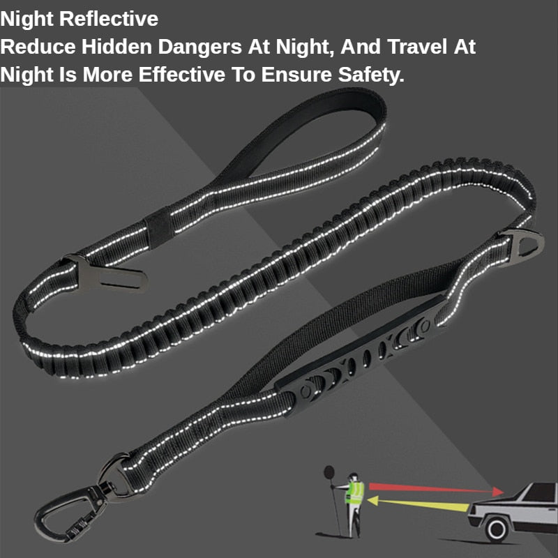 Dog Leash Rope Nylon Reflective Explosion-Proof Durable Leash For Large Dog