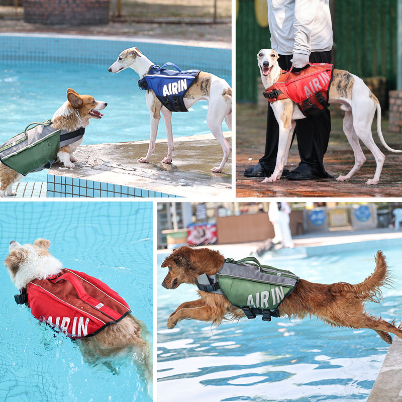 Dog Airbag Life Jackets Pet Swimming Clothes Swimsuit