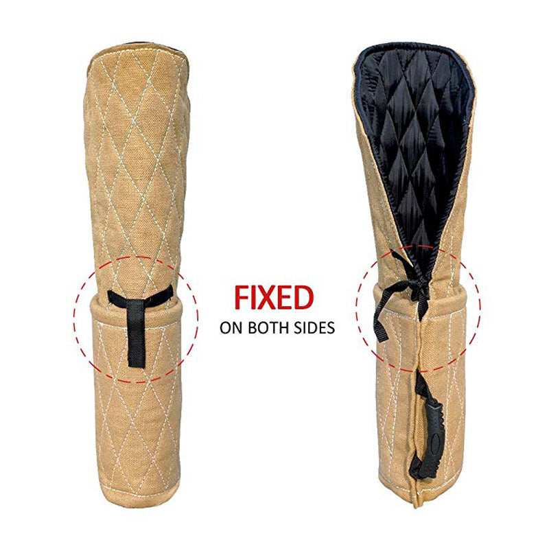 Dog Bite Sleeve With Handle Thickened Jute Training Young Arm Protection Safety Pet Dog Bite Sleeve