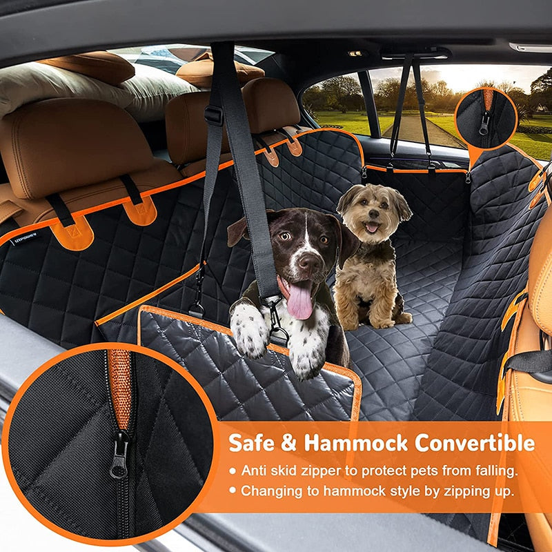 Waterproof Dog Car Seat Cover Soft Pet Seat Cover Hammock For Cars Trucks SUVs