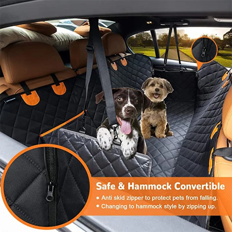 Dog Car Seat Cover Waterproof Pet Dog Carriers Travel Mat Hammock
