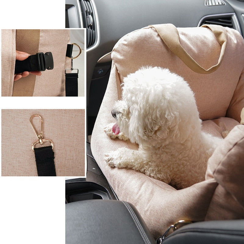 Portable Fully Detachable and Washable Dog Car Seat