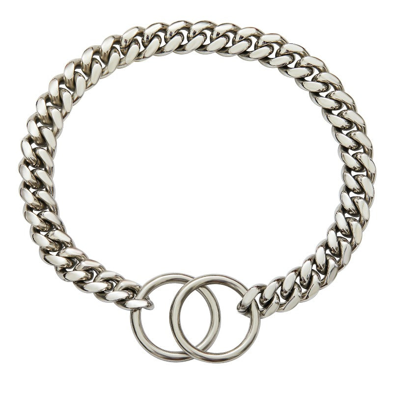 Dog Chain Collar Stainless Steel Metal Slip Chain Collar