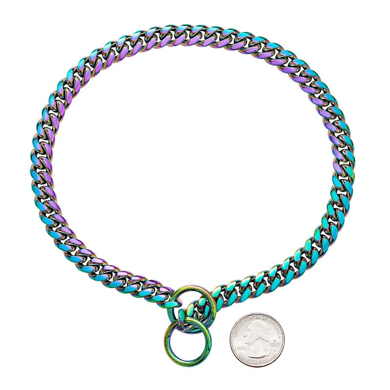 Dog Chain Collar Stainless Steel Metal Slip Chain Collar