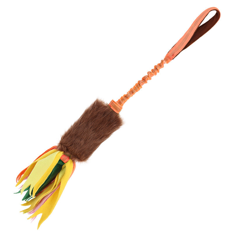 Dog Chew Rope Colorful Dog Tug Toy Elastic Drawstring Pet Chew Toy