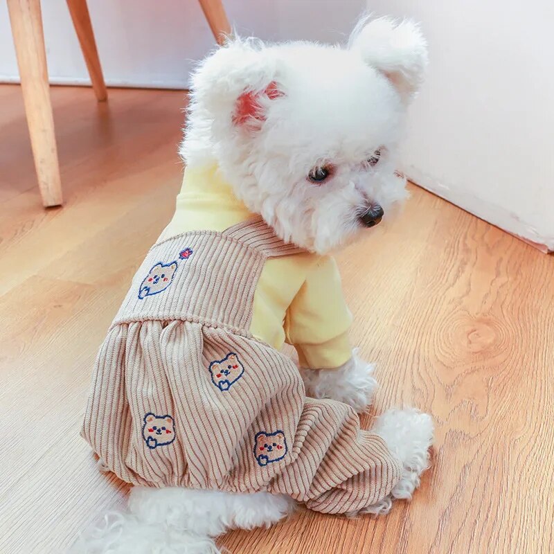 Dog Clothes Pet Clothing Autumn and Winter Casual Carrier Pants