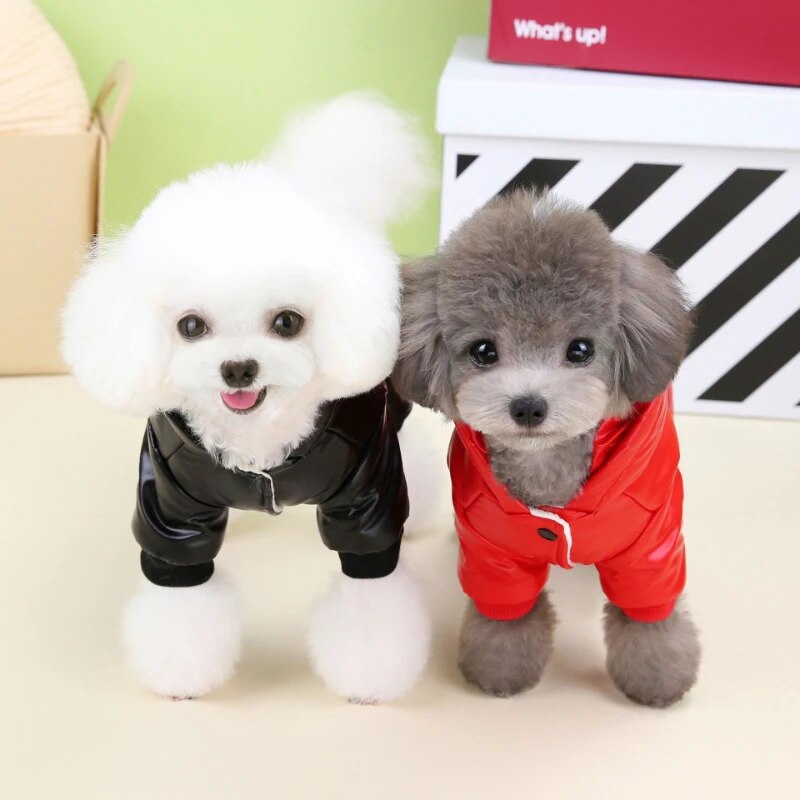 Dog Coat Windproof Jacket 4 Legs Warm Dog Jumpsuit