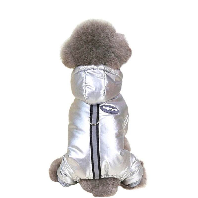 Dog Coat Windproof Jacket 4 Legs Warm Dog Jumpsuit