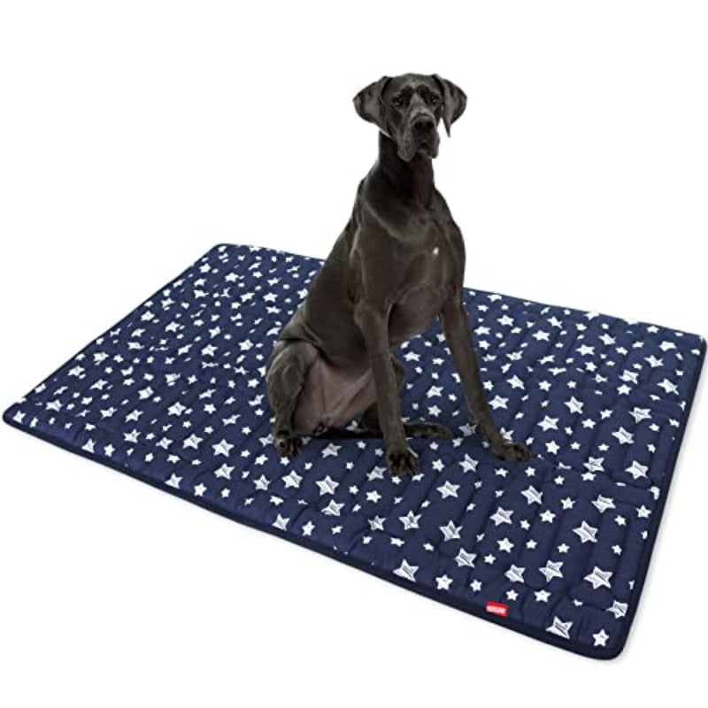 Anti-Slip Bottom Dog Crate Mat Machine Washable Soft Dog Bed Mat