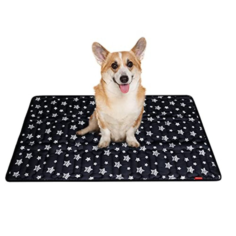 Anti-Slip Bottom Dog Crate Mat Machine Washable Soft Dog Bed Mat