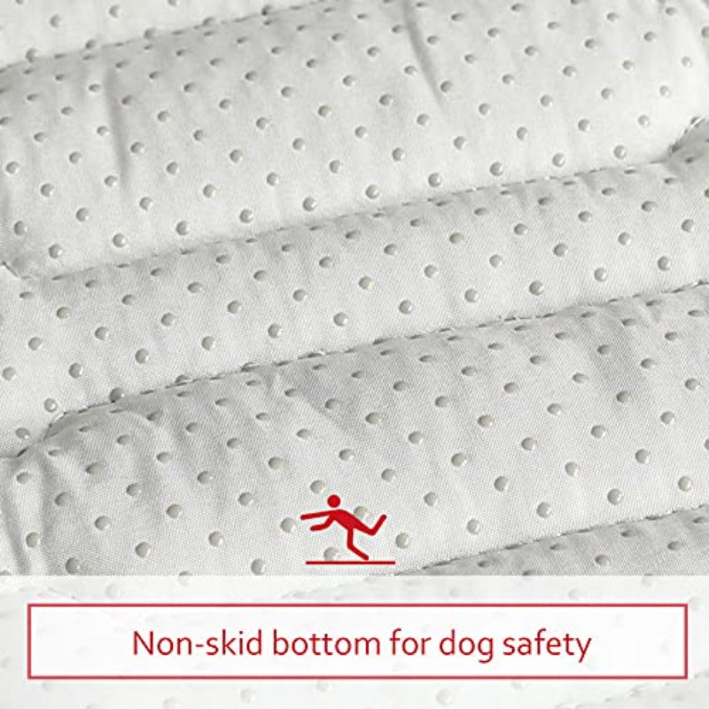 Anti-Slip Bottom Dog Crate Mat Machine Washable Soft Dog Bed Mat