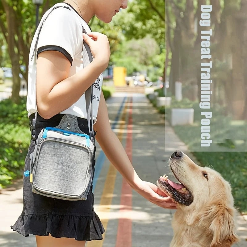 Dog Food Bag WIth Waterproof Dog Training Belt Bag And Shoulder Bag