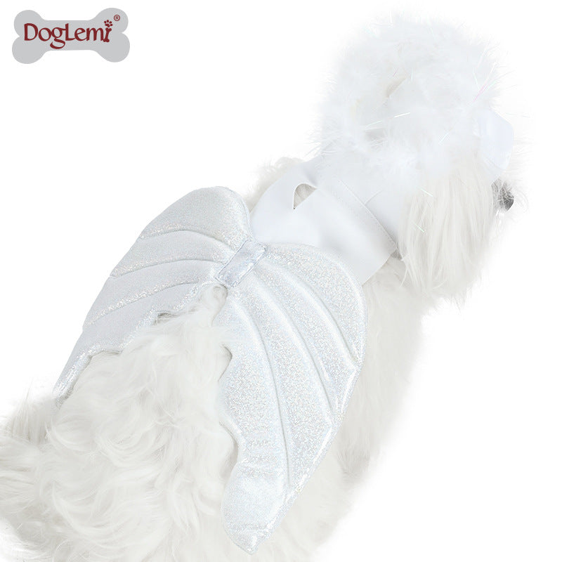Dog Halloween Costume Pet Angel Wings Halloween Costumes WIth Wing