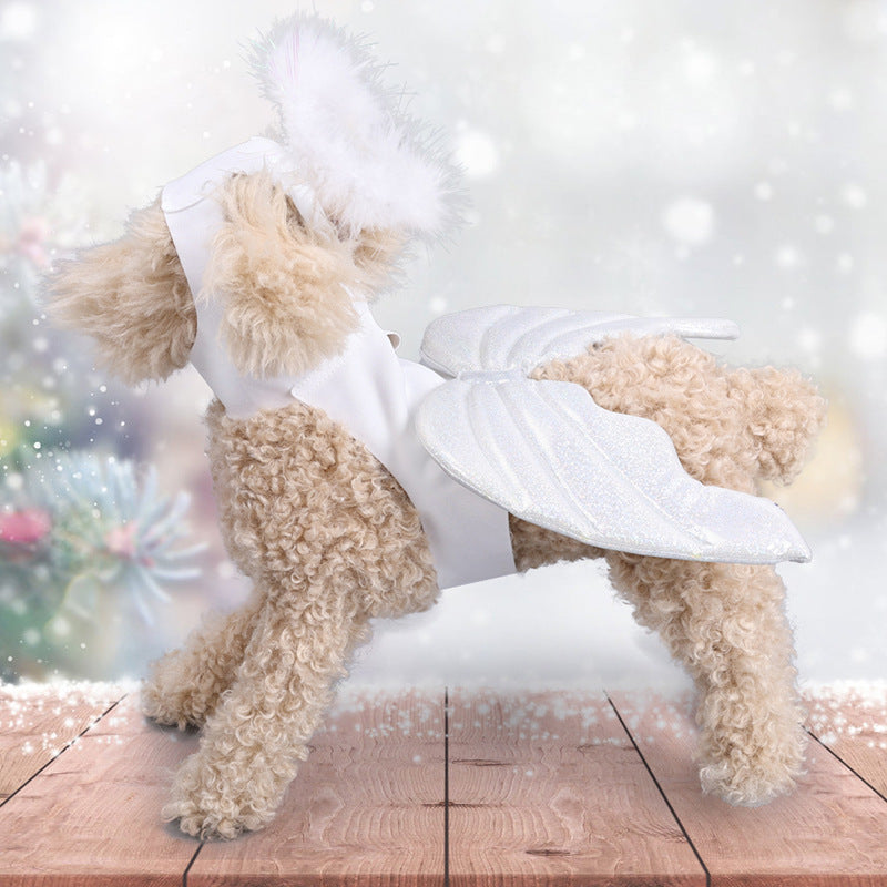 Dog Halloween Costume Pet Angel Wings Halloween Costumes WIth Wing