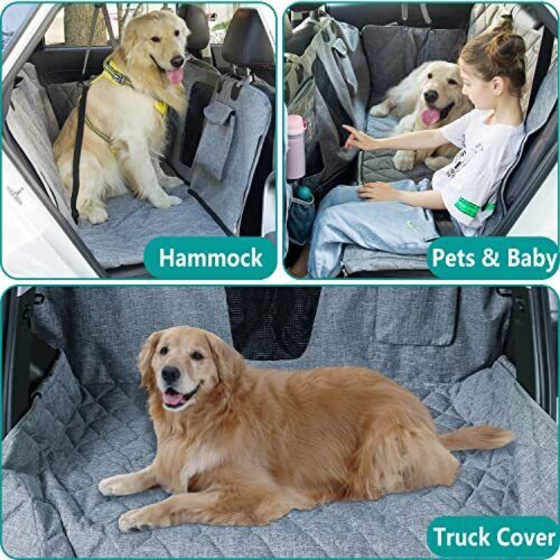 Dog Hammock Pet Dog Car Seat Cover With Mesh Window For Car SUV