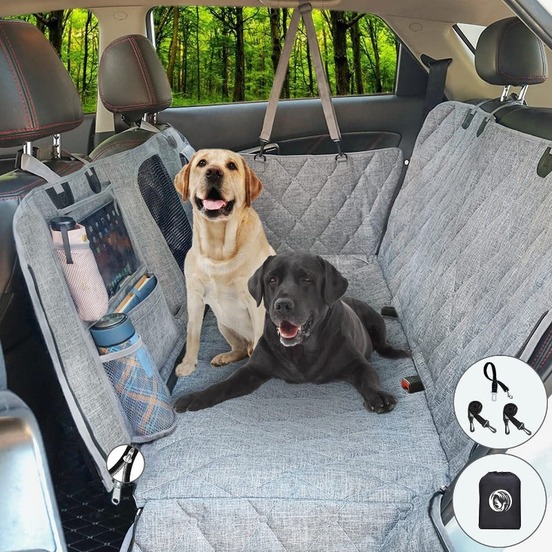 Dog Hammock Pet Dog Car Seat Cover With Mesh Window For Car SUV