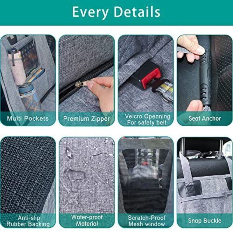Dog Hammock Pet Dog Car Seat Cover With Mesh Window For Car SUV