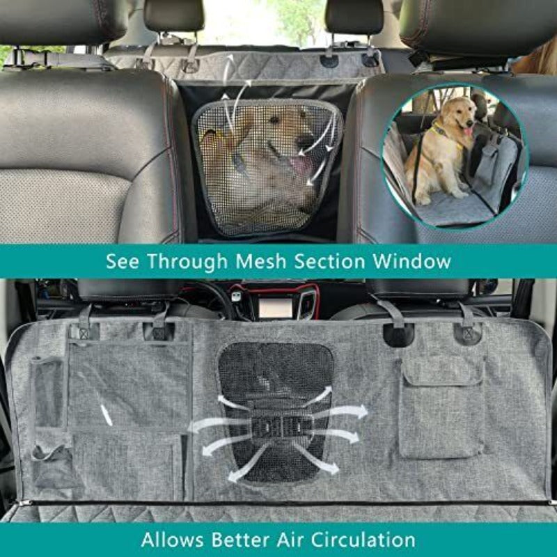 Dog Hammock Pet Dog Car Seat Cover With Mesh Window For Car SUV