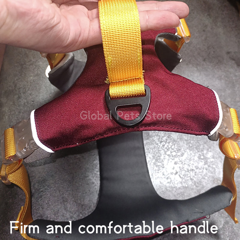 Dog Harness Adjustable Liftable Harness Reflective Pet Leads Vest