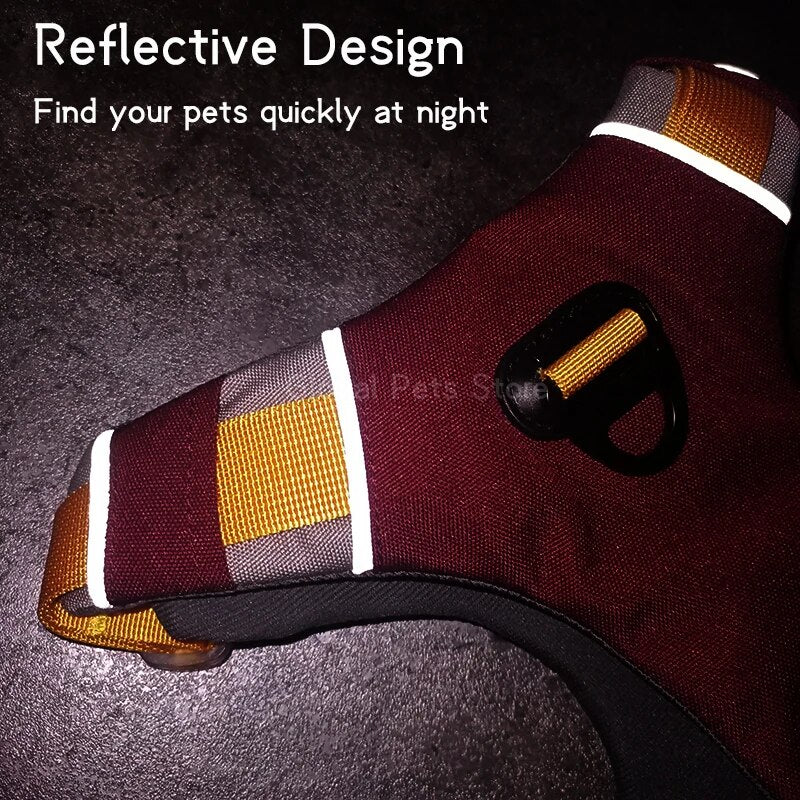 Dog Harness Adjustable Liftable Harness Reflective Pet Leads Vest