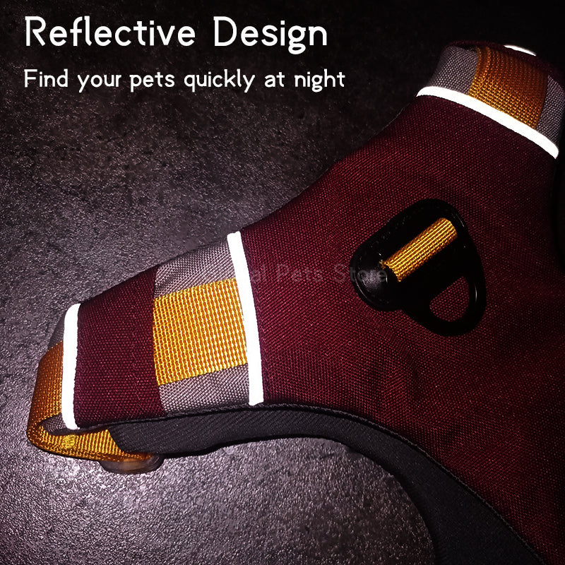 Dog Harness Adjustable Liftable Harness Reflective Pet Leads Vest