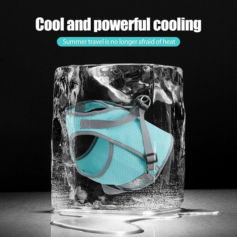 Dog Cooling Harness Mesh Dog Cooling Vest with D-Ring Adjustable Straps