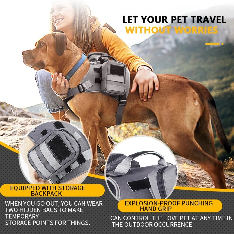 Dog Harness Vest Adjustable Pet Chest Strap Harness Reflective