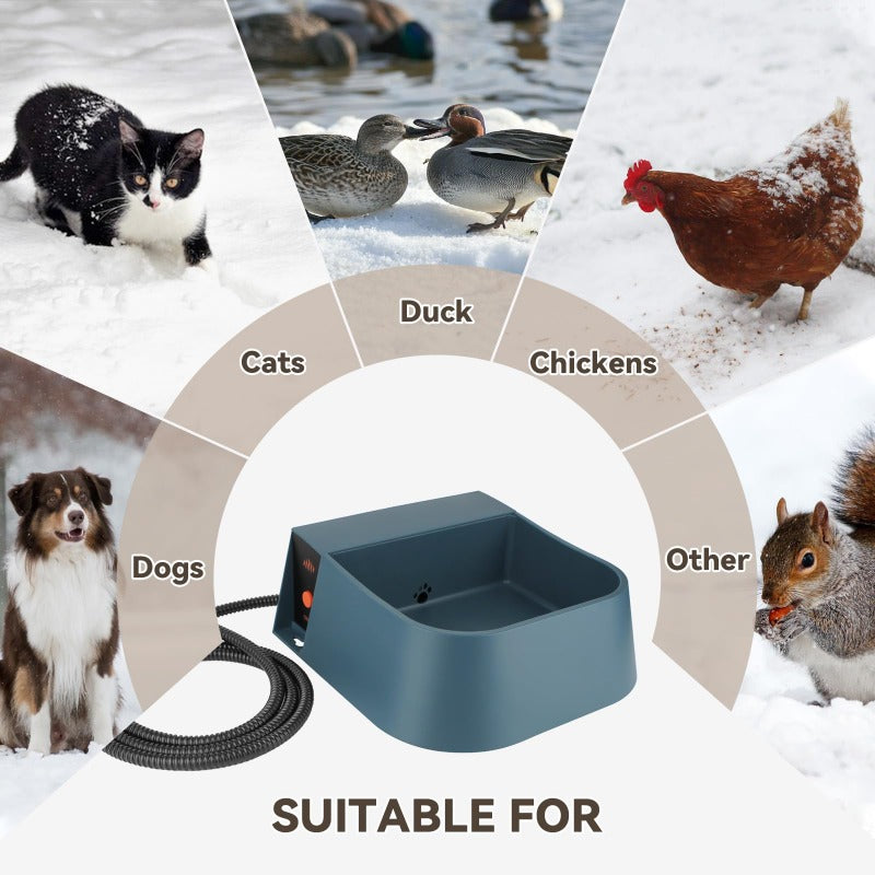 Dog Heated Water Bowl Automatic Water Bowl