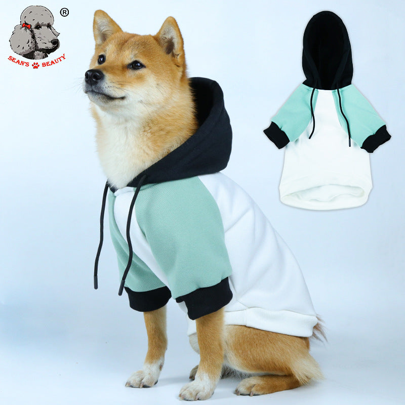 Dog Hoodie Windproof Warm Pet Dog Clothes Sweatshir