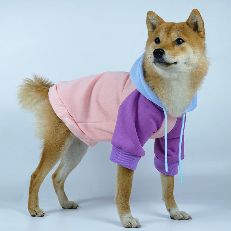 Dog Hoodie Windproof Warm Pet Dog Clothes Sweatshir