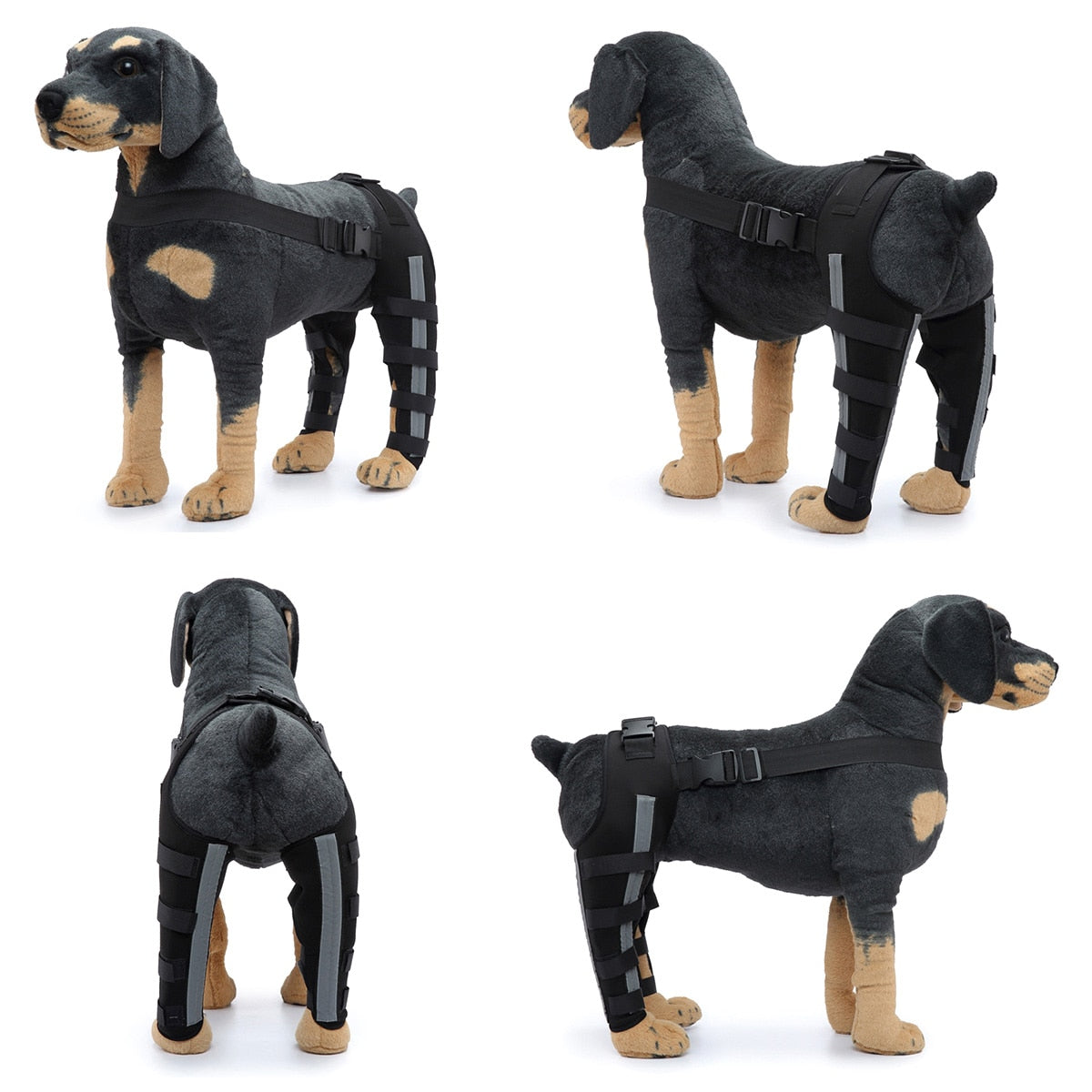 Dog Leg Reflective Dog Bandages  Adjustable Dog Leg Knee Brace Straps