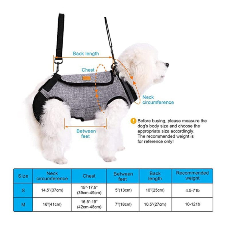 Dog Lift Harness Adjustable Pet Dog Sling