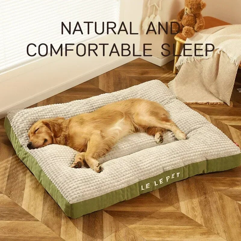 Dog Mat Corduroy Bed Washable Winter Warm Cushion Thicken Dog Sofa