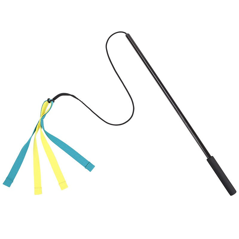 Dog Outdoor Toy Detechable Teaser Wand Pet Flirt Stick Pole For Training Exercise
