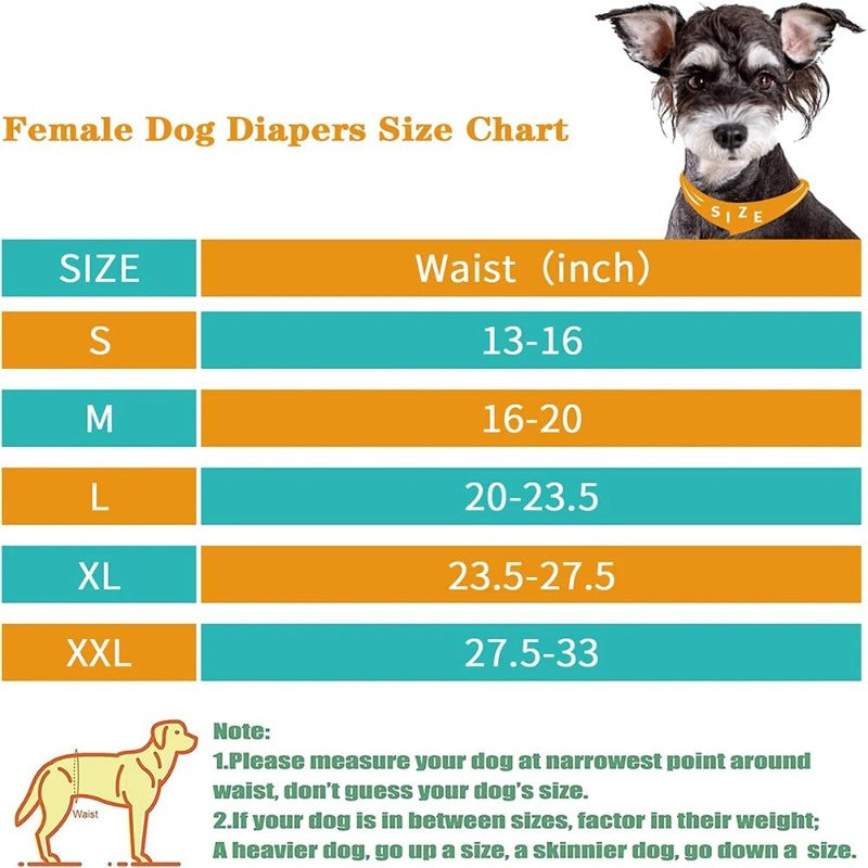 Dog Panties Diapers Reusable Washable Female Dogs Physiological Pant
