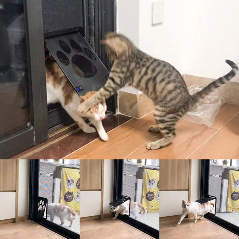 Dog Paw Print Door Cat and Dog Anti Bite Door Suitable for Small and Medium-Sized Dogs and Cats