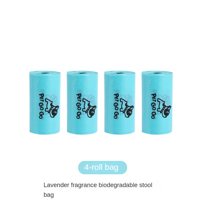 Dog Poop Bag Dispenser with Built-in LED Flashlight and Metal Clip