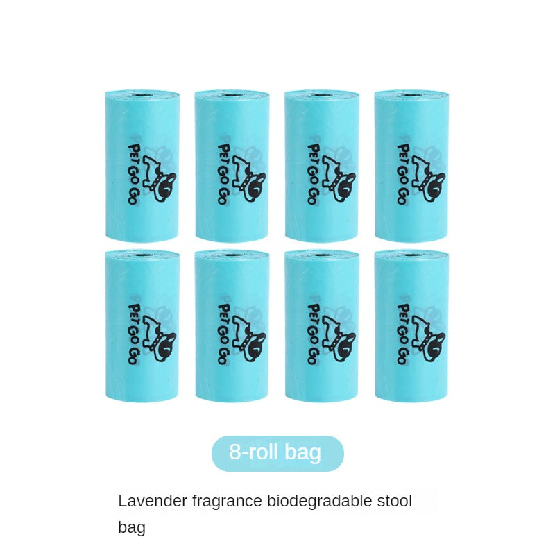 Dog Poop Bag Dispenser with Built-in LED Flashlight and Metal Clip