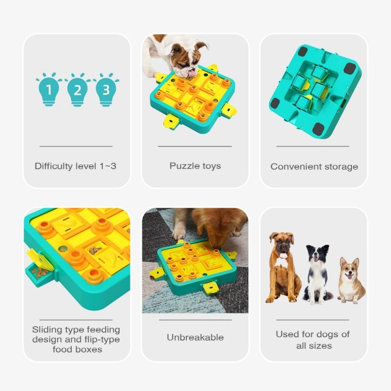 Dog Puzzle Toys Dog Slow Food Bowl