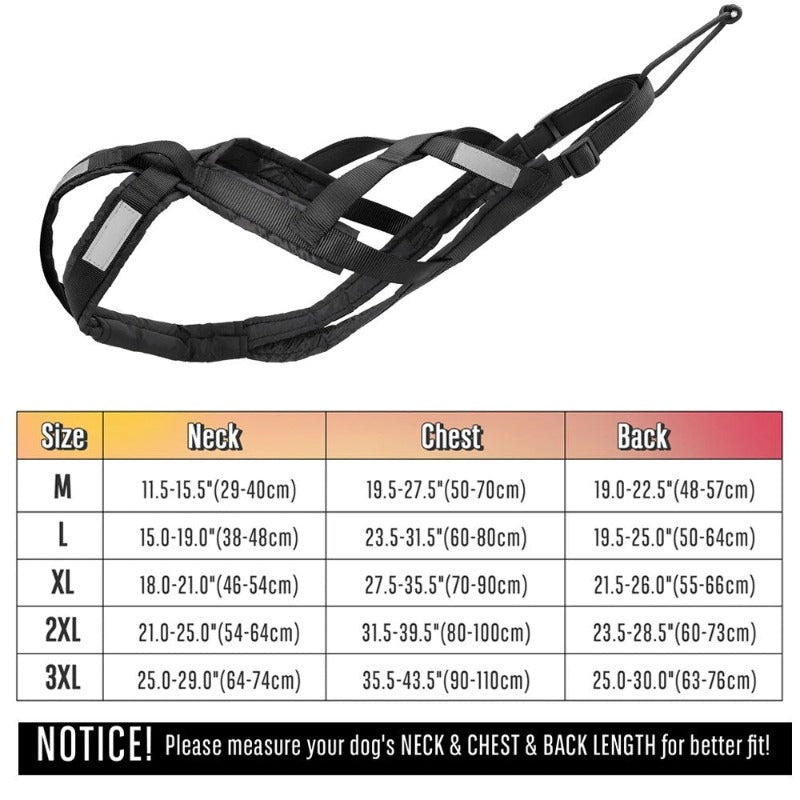 Dog Sled Harness Reflective Dog Weight Pulling Harnesses