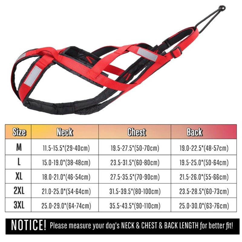 Dog Sled Harness Reflective Dog Weight Pulling Harnesses