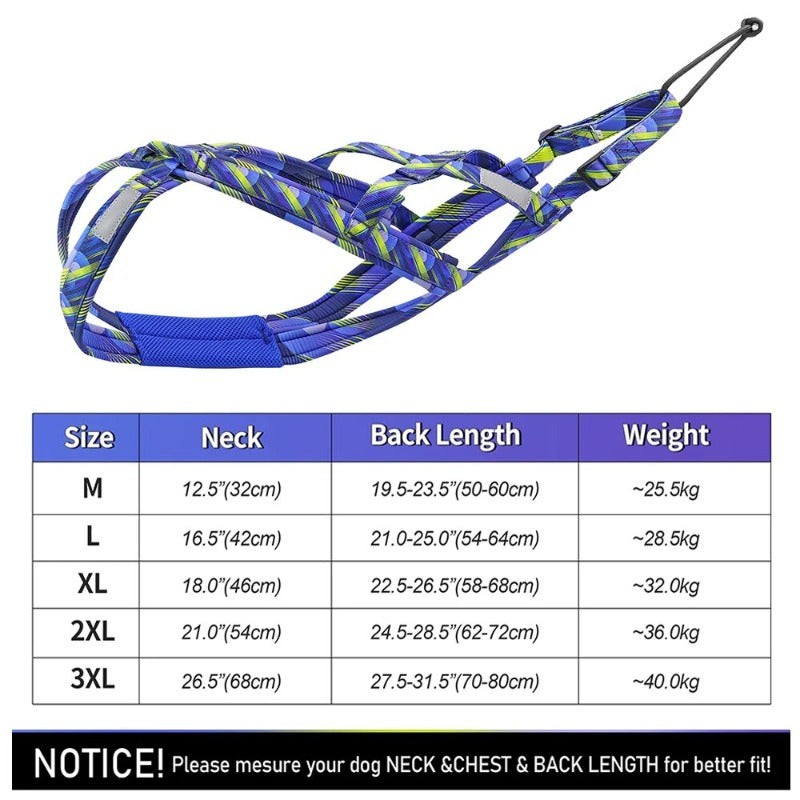 Dog Sled Harness Reflective Dog Weight Pulling Harnesses