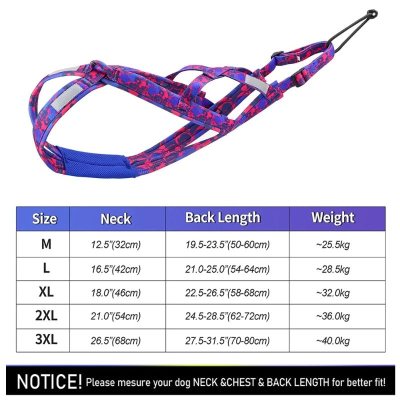 Dog Sled Harness Reflective Dog Weight Pulling Harnesses